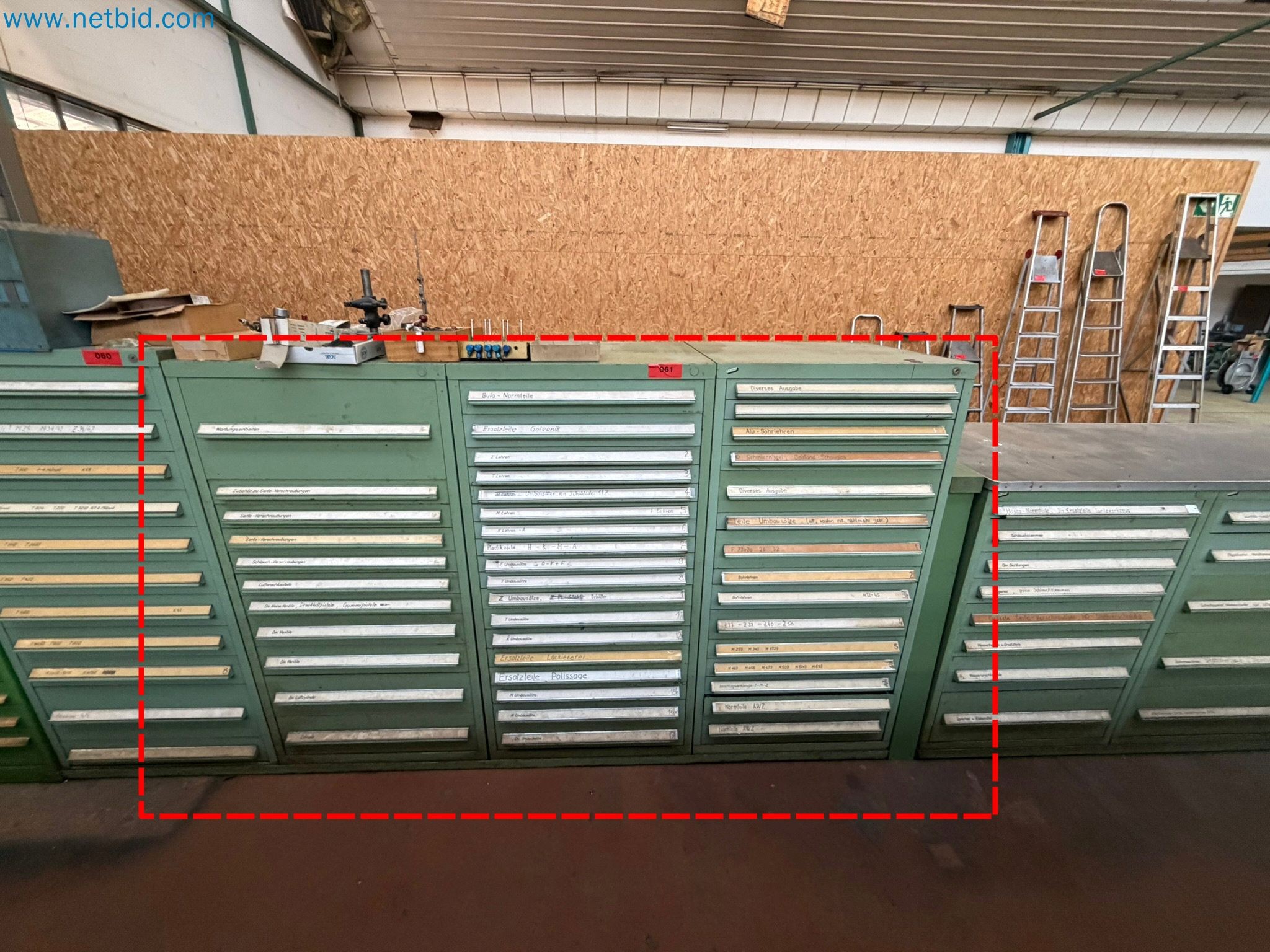 Schubladenschränke mit Zentralverriegelung